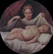 George Stubbs Mother and Child oil on canvas